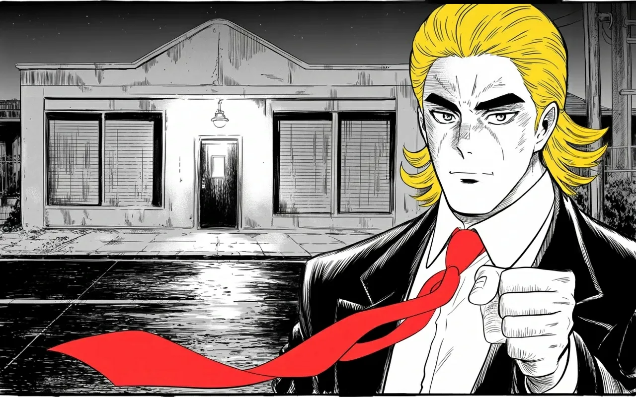 Manga panel 3 of 4, Week 482 “November 26”: Votes have started being cast. He posts a warning to anyone who might think of counting them creatively: he is watching, and he keeps lists.