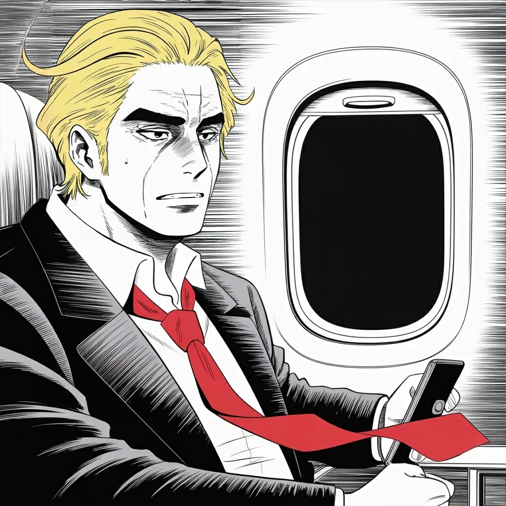 Manga panel 2 of 5, Week 487 “Thirty-Nine Minutes”: Eleven minutes later he writes to his father, dead twenty-five years, and wishes him a happy birthday.
