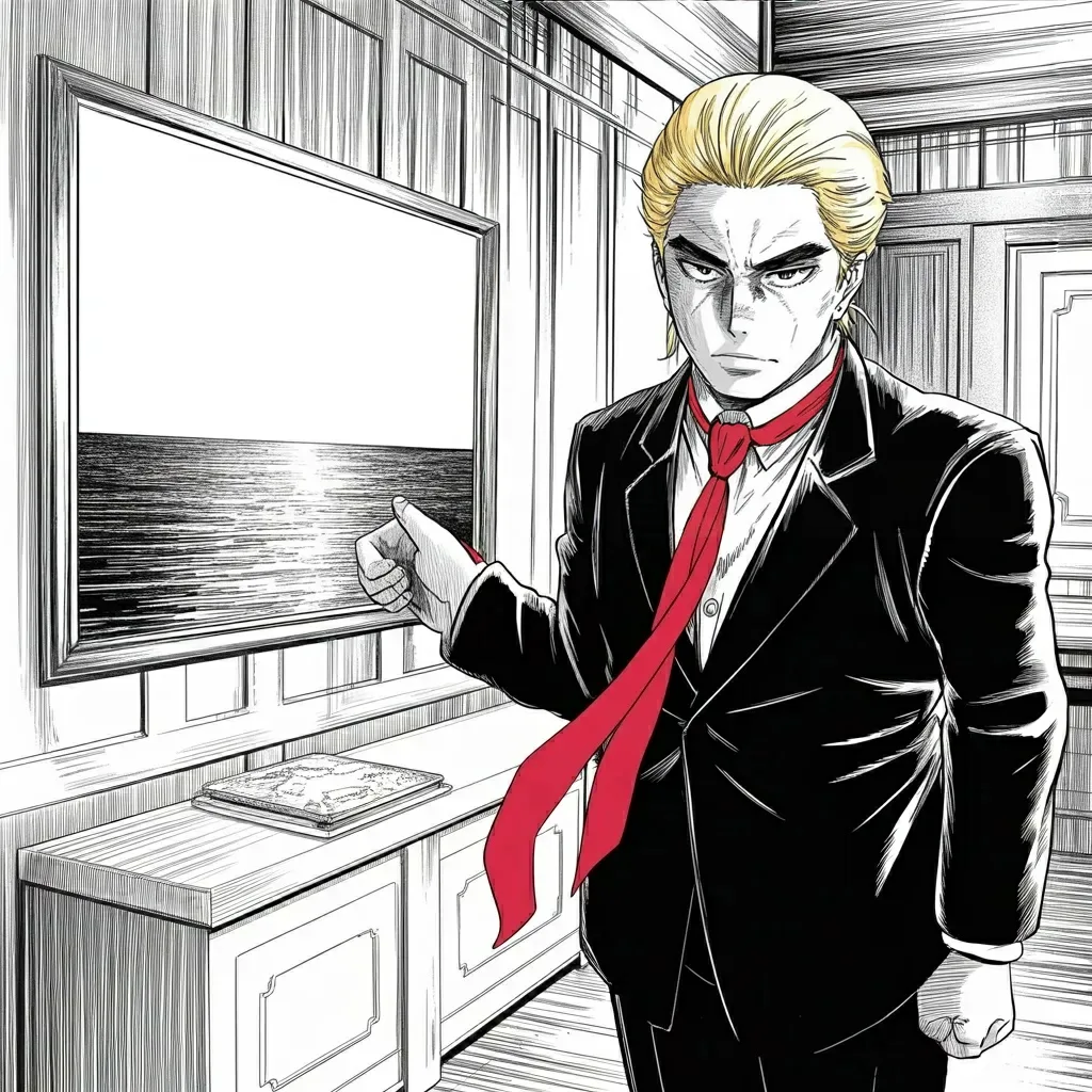 Manga panel 3 of 5, Week 499 “Certified”: Monday morning the northern prime minister resigns, and within four hours the resignation itself has been annexed to the argument.