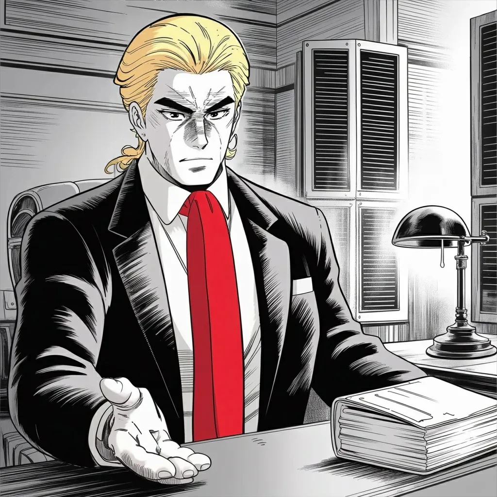 Manga panel 2 of 6, Week 501 “The Rotunda”: Tuesday he invents an agency to tax the rest of the world instead of the people in it, and names it the old one with a single word changed.