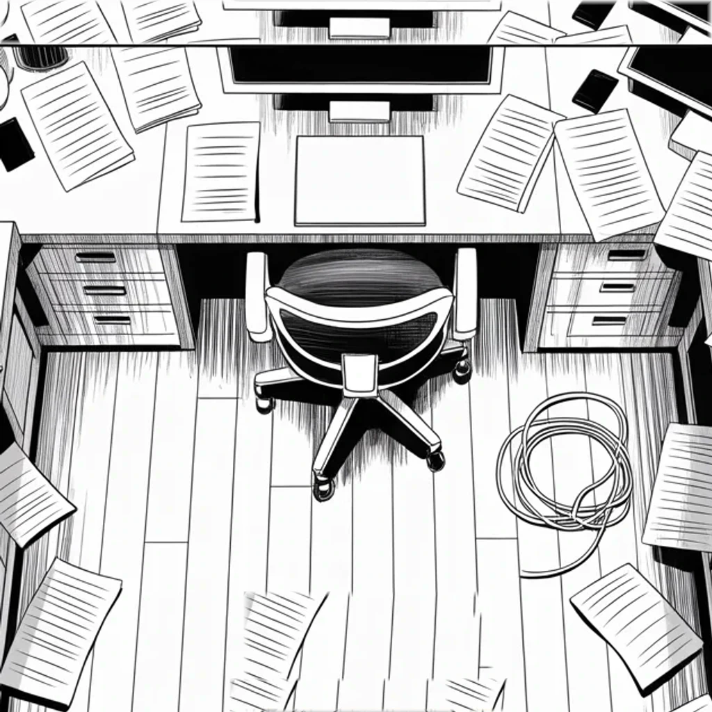 Manga panel 2 of 6, Week 512 “Liberation Day”: Thursday and Friday: six point six trillion dollars leaves the market in two days, the largest two-day loss ever recorded.
