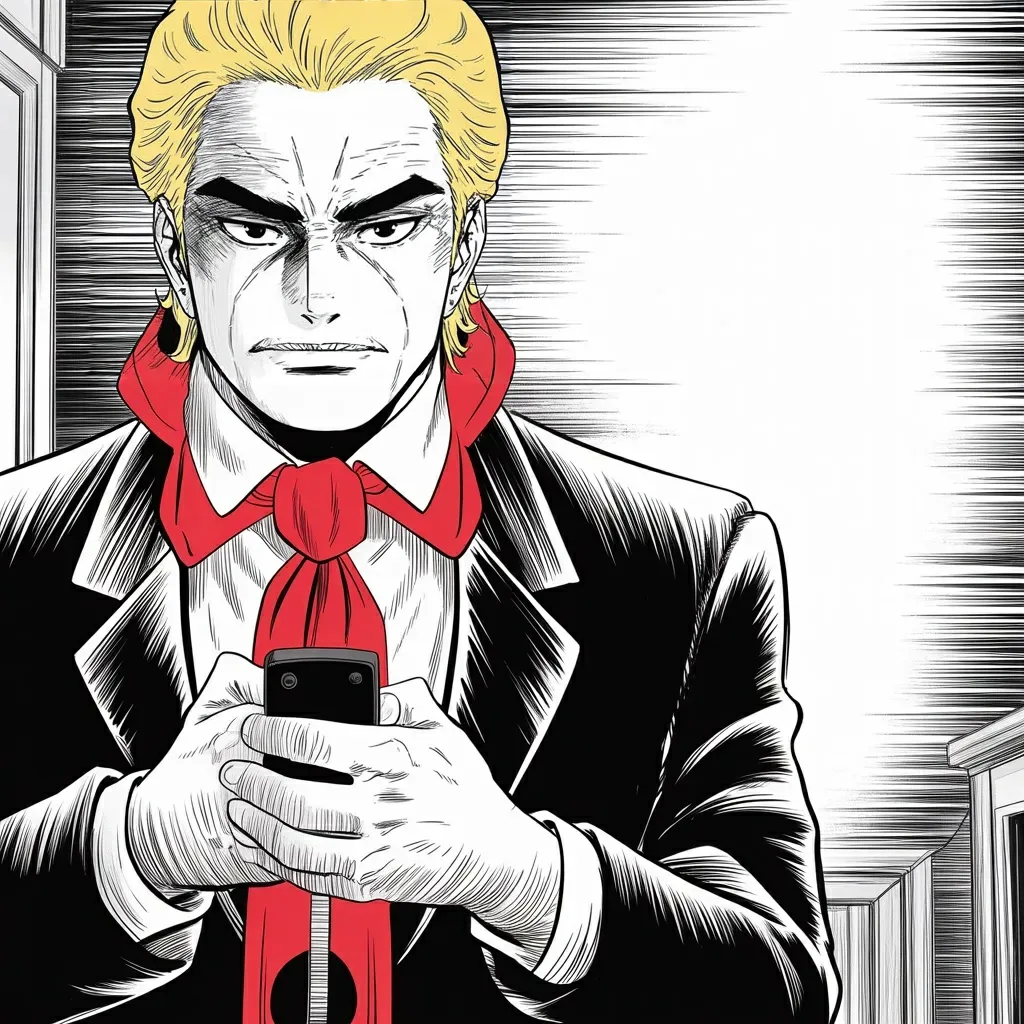 Manga panel 2 of 5, Week 517 “Most Favored Nation”: That afternoon a conclave elects an American pope, and he treats it the way he treats a scoreline: as a result for the country.