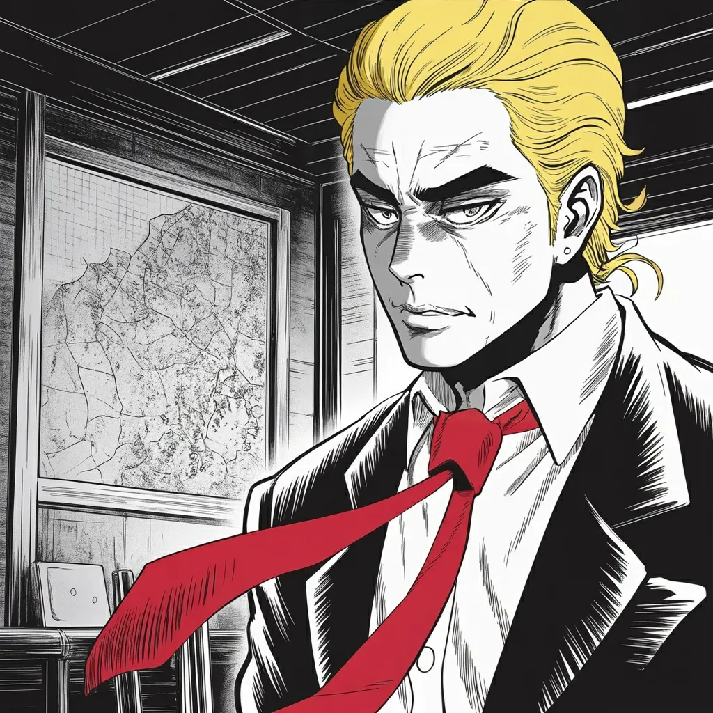 Manga panel 3 of 5, Week 517 “Most Favored Nation”: A war between two nuclear neighbours is stopped in a single night of calls, and he announces the ceasefire himself before either capital does.