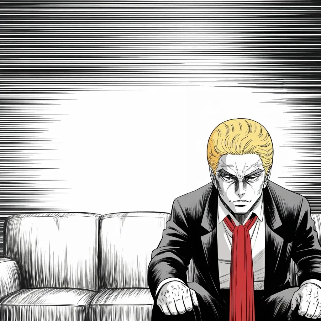 Manga panel 5 of 6, Week 518 “Not Like That”: Sunday afternoon the man he took the office from announces a diagnosis. The reply is four lines, uses the family's first names, and wishes him well.