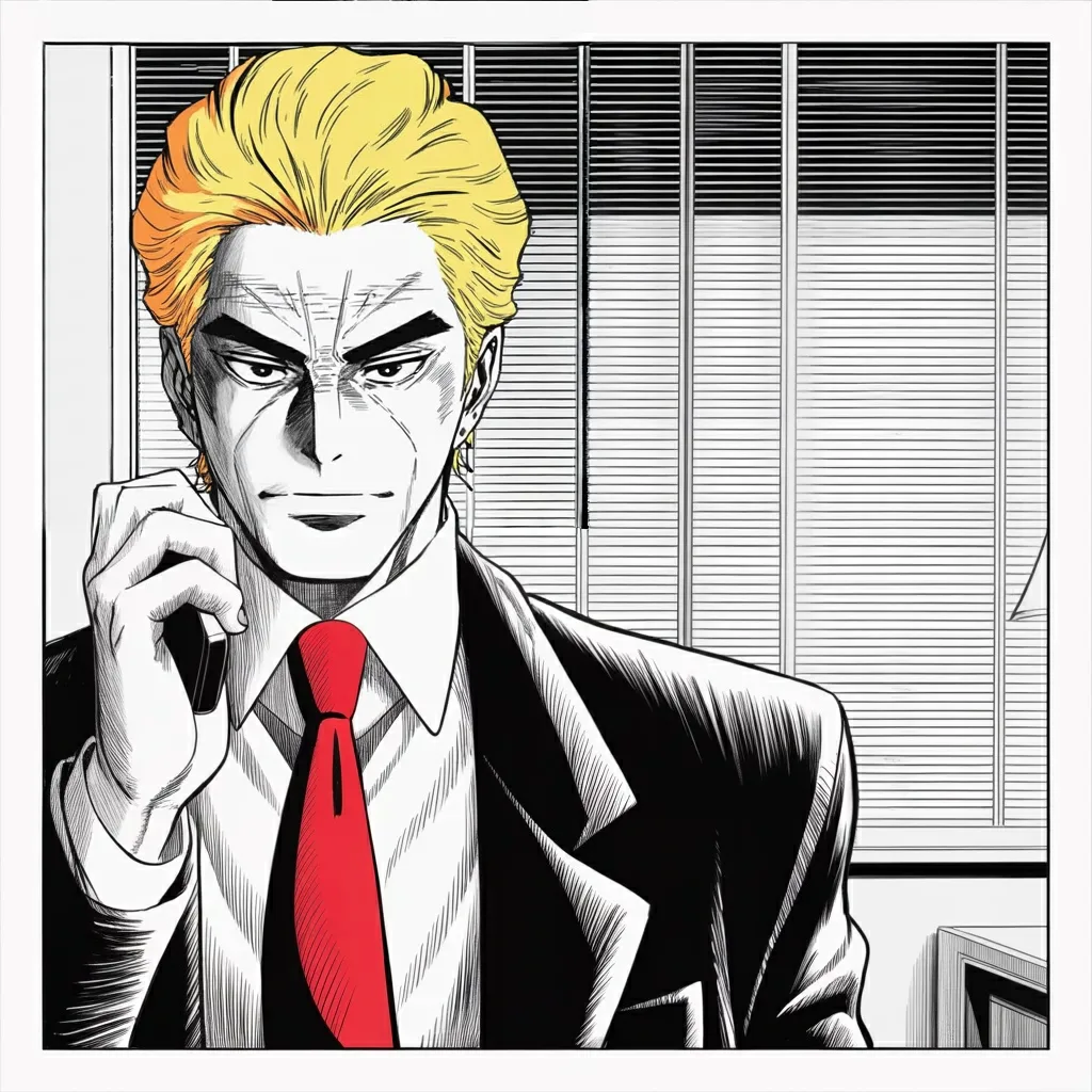 Manga panel 2 of 6, Week 521 “Bring In The Troops”: Four hours later the partnership that audited the government with a chainsaw ends in public, in two posts thirty seconds apart.