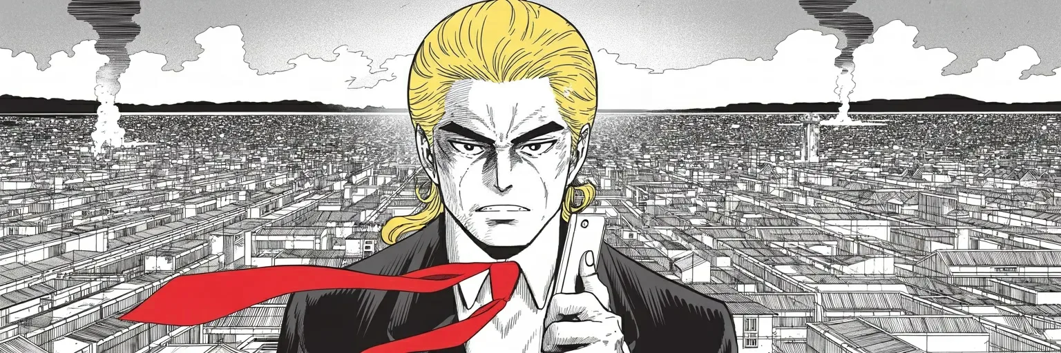 Manga panel 6 of 6, Week 522 “Day 61”: The sentence he has been posting since the winter, with one new line at the end of it: an instruction to nine million people to leave the city they live in.