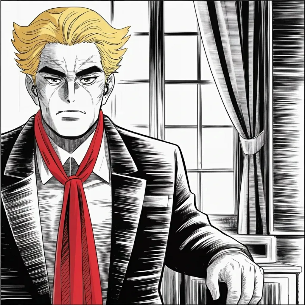 Manga panel 2 of 6, Week 530 “Our Capital Back”: His envoy sits with the Russian president for three hours, and the report of it fits in four sentences.