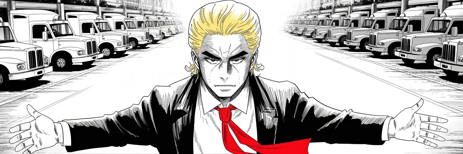 Manga panel 6 of 6, Week 530 “Our Capital Back”: Monday morning the capital is declared liberated: its police federalized, the Guard called up, the city run from the middle of itself.