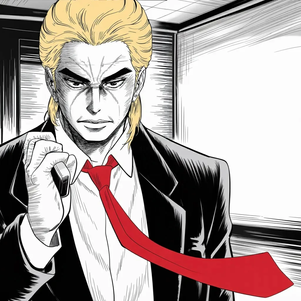 Manga panel 2 of 6, Week 531 “Alaska”: The occupation of the capital continues, and he explains the people objecting to it as a purchase.