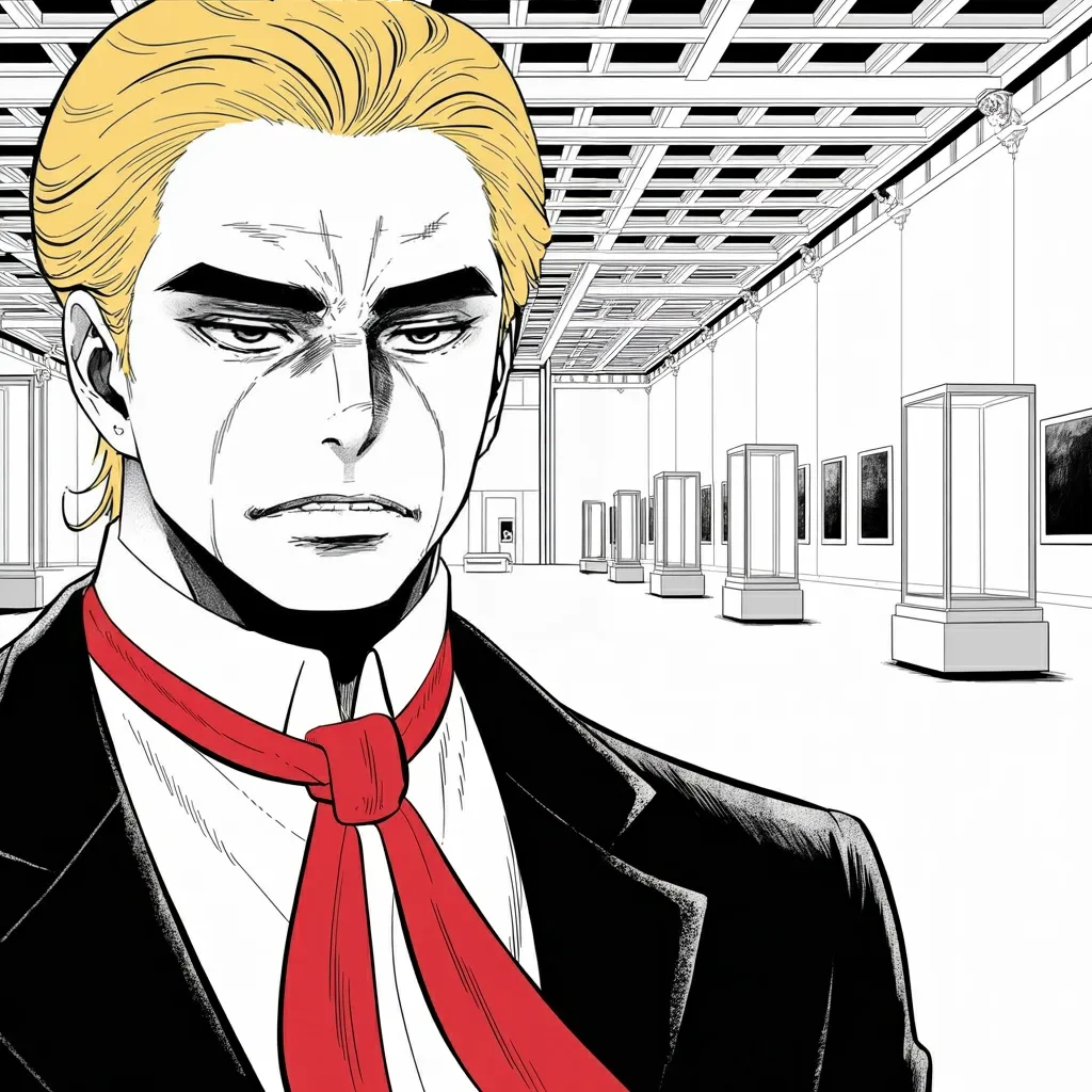 Manga panel 2 of 6, Week 532 “The Scam Of The Century”: That afternoon he turns on the museums of the capital and says his attorneys are already going through them.