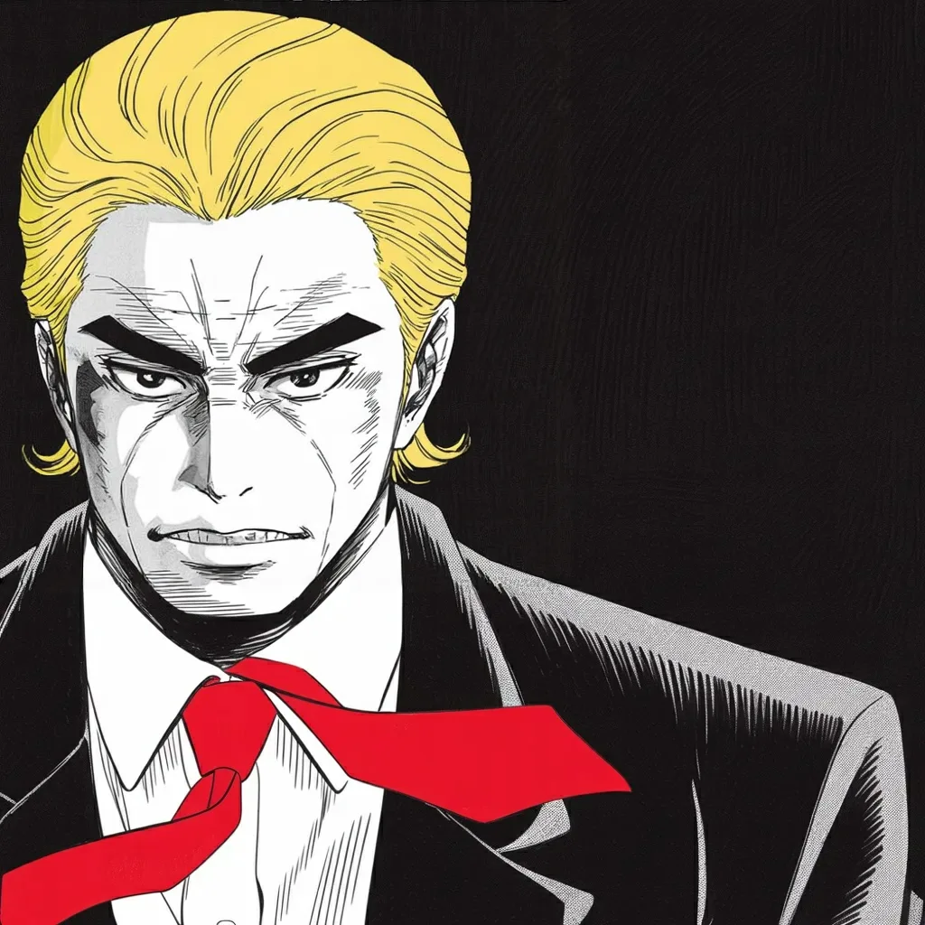 Manga panel 2 of 6, Week 533 “RICO”: Three quarters of an hour after midnight, four words and a signature.