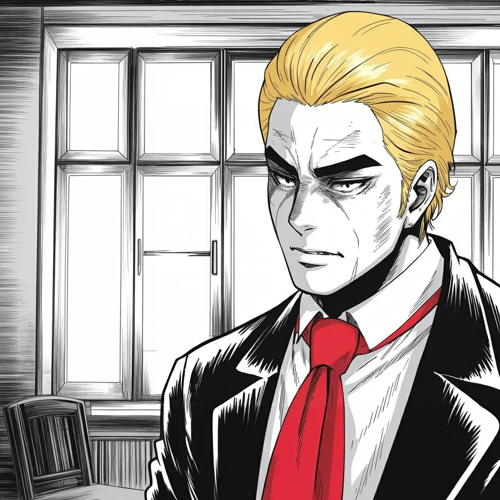 Manga panel 5 of 6, Week 539 “The First Phase”: Two days after that the same leader is highly respected again, had only a bad moment, and nobody needs to worry.