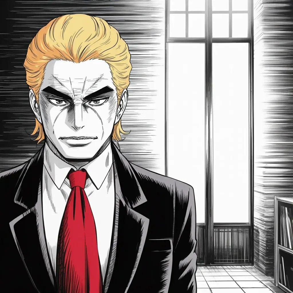 Manga panel 3 of 6, Week 540 “The Transit Route”: Thursday afternoon the peace gets its condition: if the killing continues, there will be no choice but to go in.