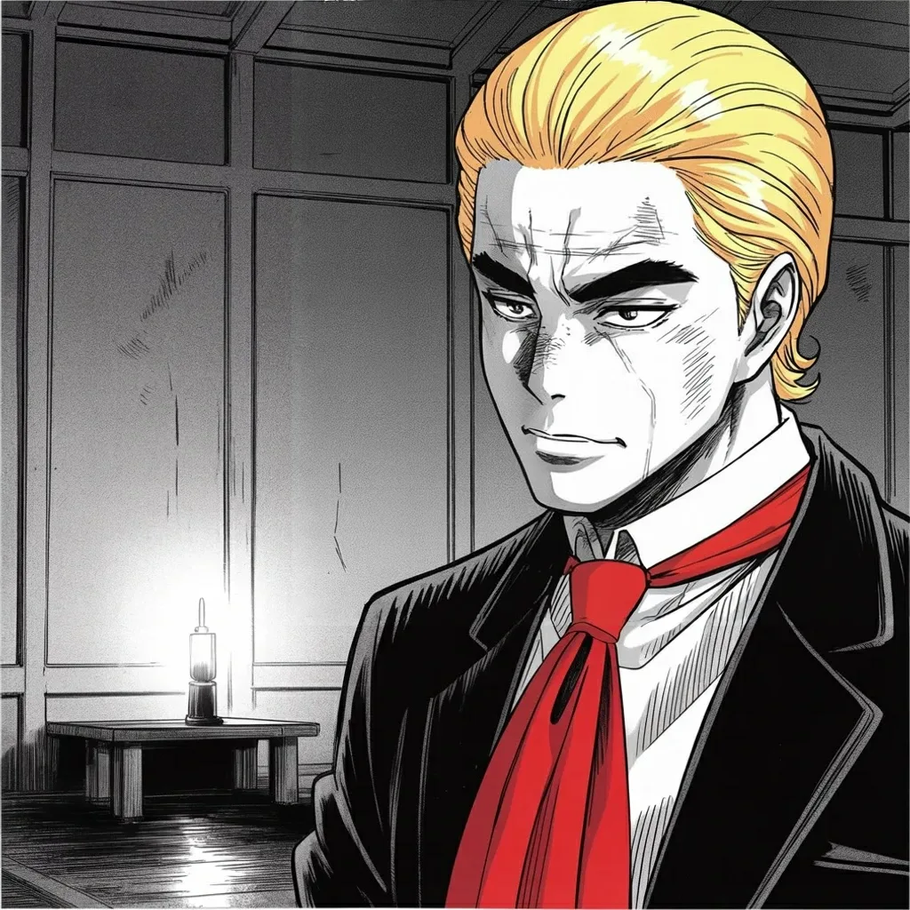 Manga panel 4 of 6, Week 540 “The Transit Route”: Saturday afternoon the sentence the week is built on: it was his great honor to destroy a very large submarine on a known route.