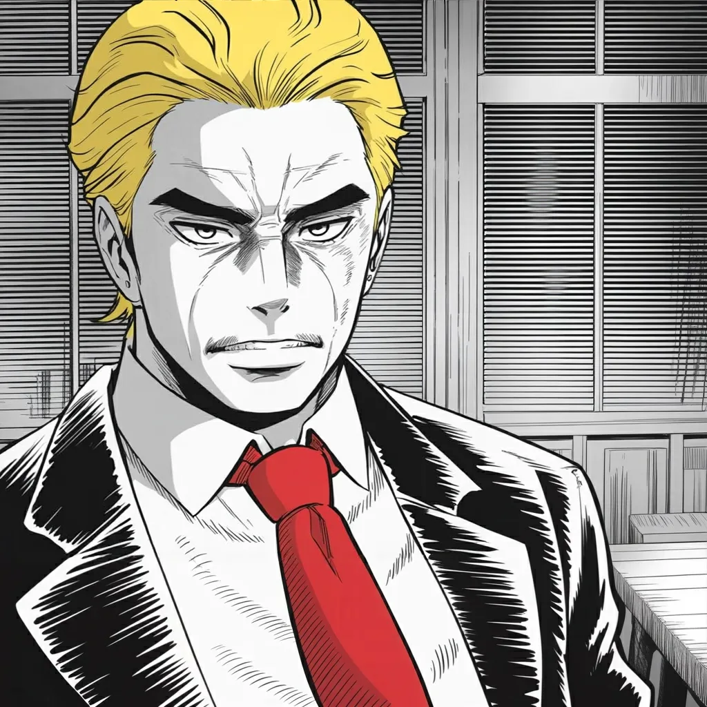Manga panel 5 of 6, Week 540 “The Transit Route”: Sunday morning a South American president is named an illegal drug leader, and every payment to his country stops.