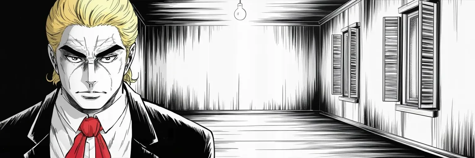 Manga panel 5 of 5, Week 542 “The G2”: Monday evening, the night before the country votes, the same warning posted over and over until the hour runs out.