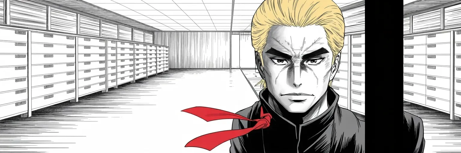 Manga panel 1 of 5, Week 544 “Wacky”: Wednesday the old scandal comes back and gets one word in reply, plus a warning to his own side not to touch it.