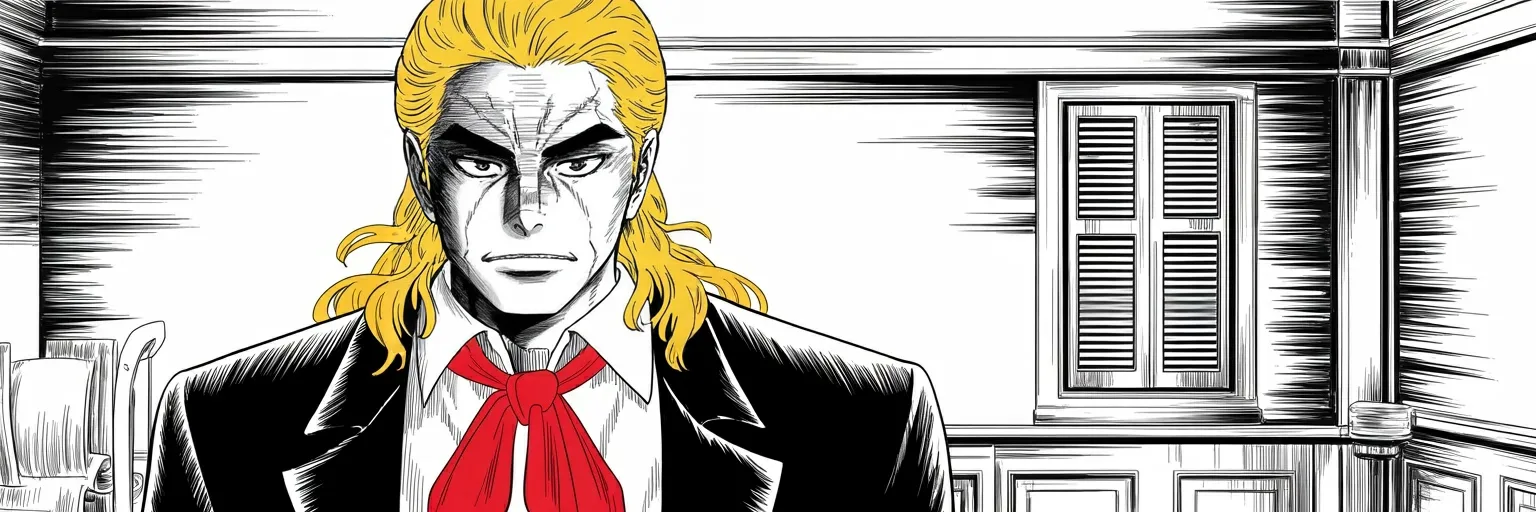 Manga panel 6 of 6, Week 548 “Not In Custody”: Monday morning a film director's death is announced in the feed, and given a cause that is really a compliment to the author.