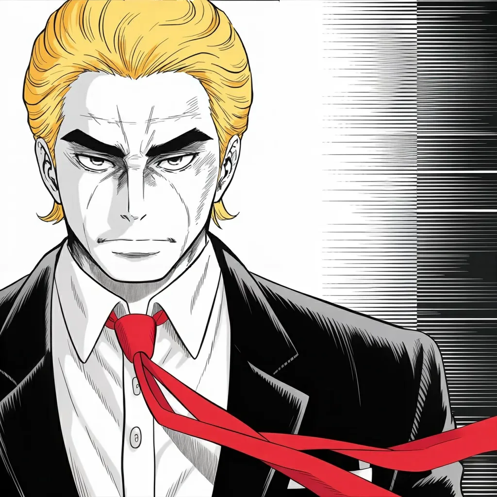 Manga panel 5 of 6, Week 550 “Christmas Night”: Fifty-two minutes after the strike, a third greeting: to everyone who ever liked the dead financier, and may it be their last.