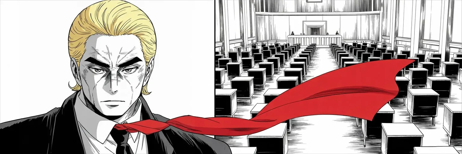 Manga panel 5 of 5, Week 555 “Playing With Fire”: And on Monday, after four months of shutdown, he is working to reopen the government and hopes everyone will vote yes.