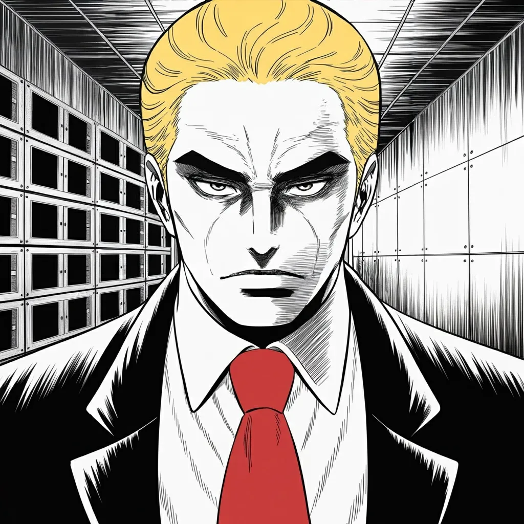 Manga panel 5 of 6, Week 558 “Mr. Smith”: That afternoon the story that his own general opposes a war with Iran is answered: it is one hundred percent incorrect.