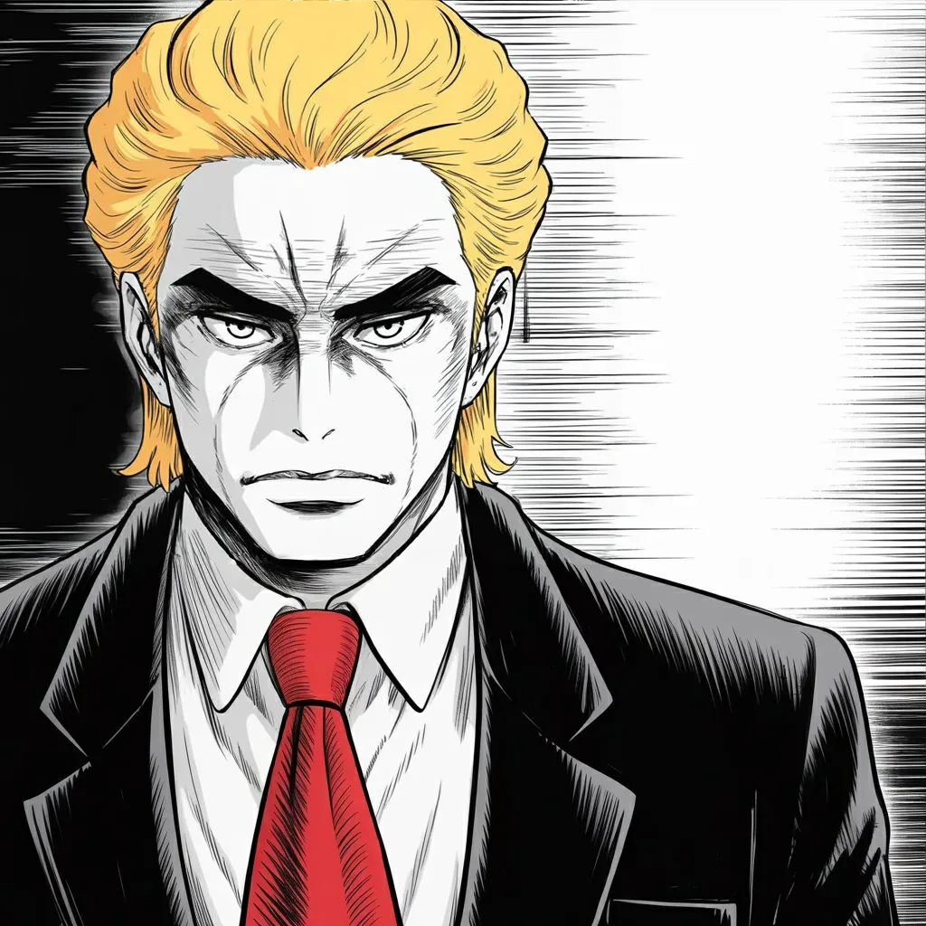 Manga panel 5 of 6, Week 563 “Big Day In Iran”: And on Sunday night the chapter's closing entry, written the way other men write about the weather: a big day, and God bless you all.