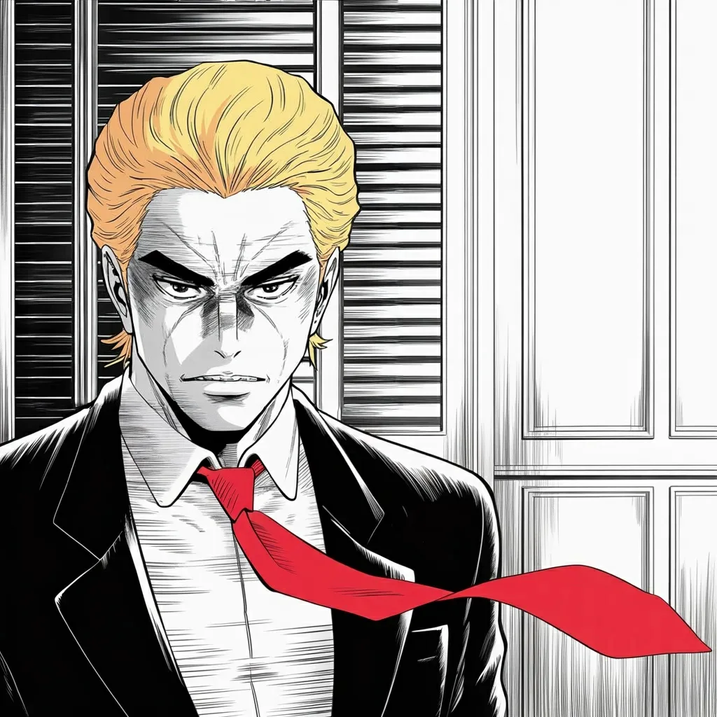 Manga panel 2 of 6, Week 564 “We Got Him”: Wednesday the new government in Tehran asks for a ceasefire, and he weighs it the way a man weighs a bid he has not yet accepted.