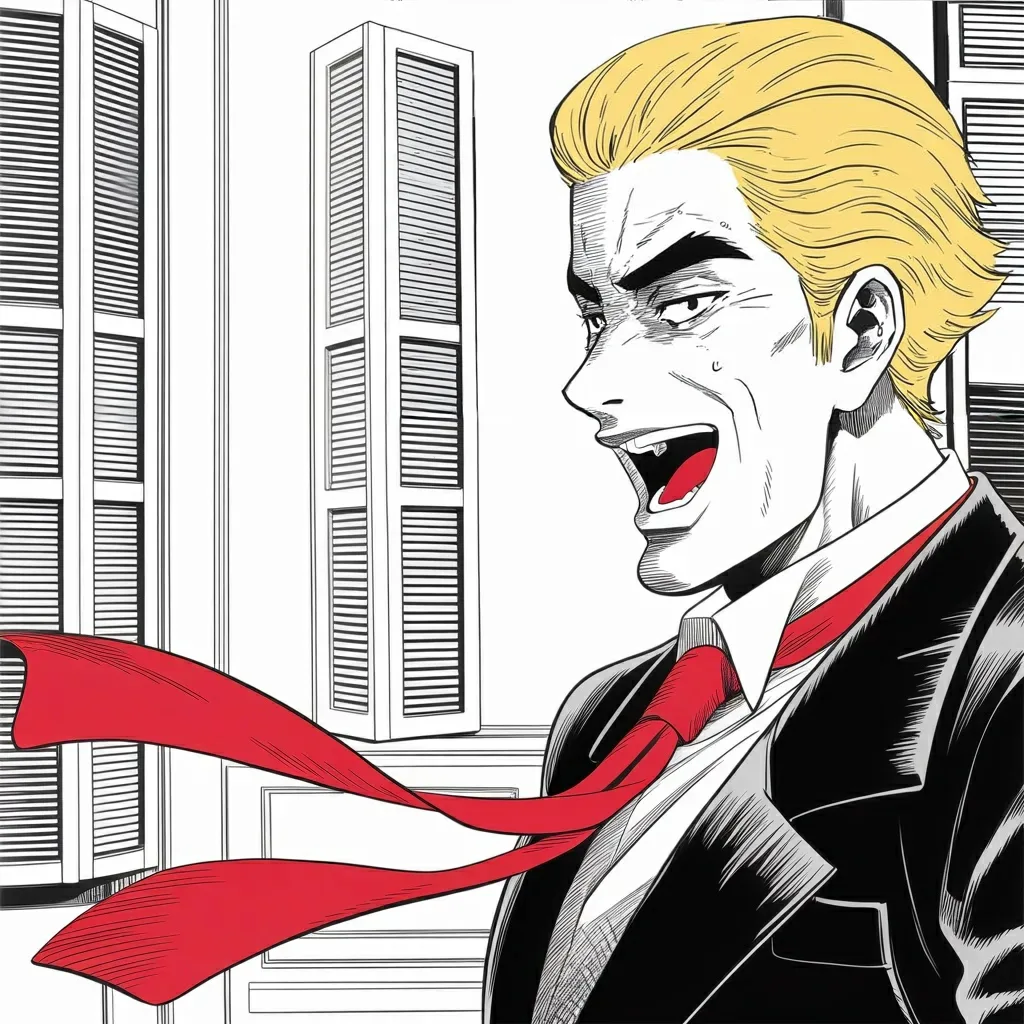 Manga panel 4 of 6, Week 564 “We Got Him”: Friday the waterway becomes an opportunity: open it, take the oil, make a fortune — a gusher for the world.