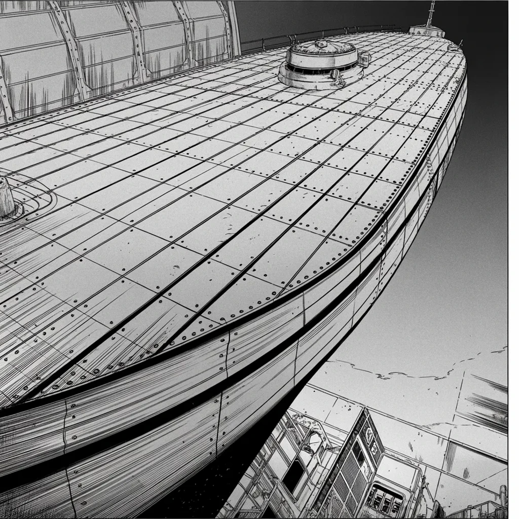 Manga panel 4 of 6, Week 569 “Under Fire”: Thursday three destroyers come out of the Strait under fire and take no damage, and the boats that fired on them go to the bottom.