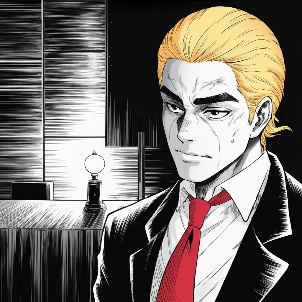 Manga panel 3 of 6, Week 570 “The Invitation”: Friday night, at his direction, a mission in Africa takes the second man of a terror organisation off the battlefield.