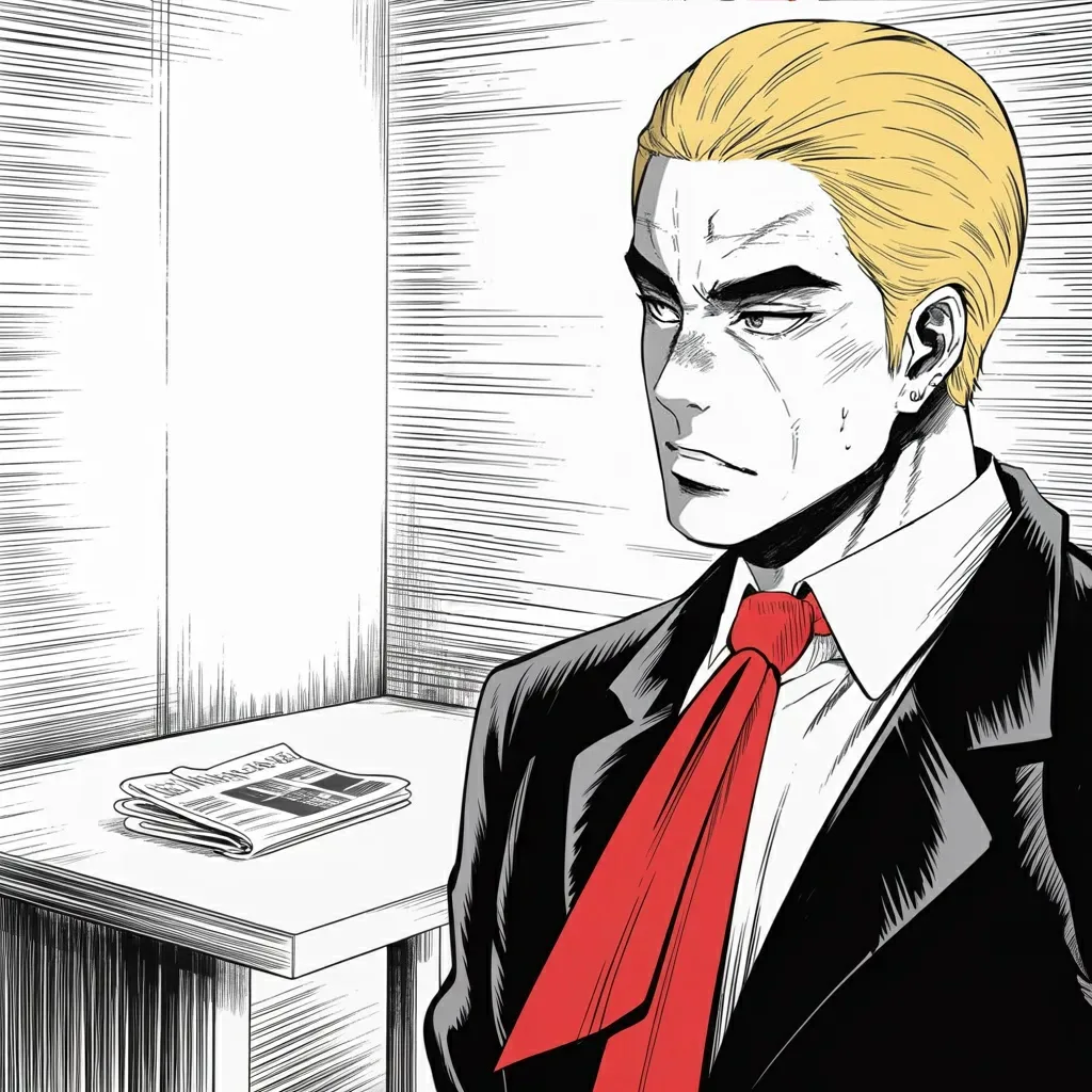 Manga panel 4 of 6, Week 571 “The Gulf Calls”: The same day the deal is defended in advance: nobody has seen it, nobody knows what it is, and it is not fully negotiated yet.