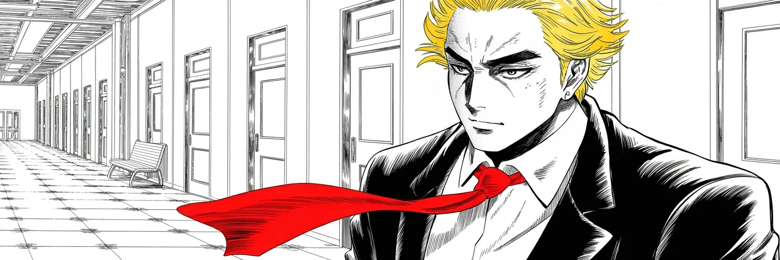 Manga panel 1 of 6, Week 572 “Rapid Pace”: Tuesday the six-month physical checks out perfectly, and he says so on the way back.