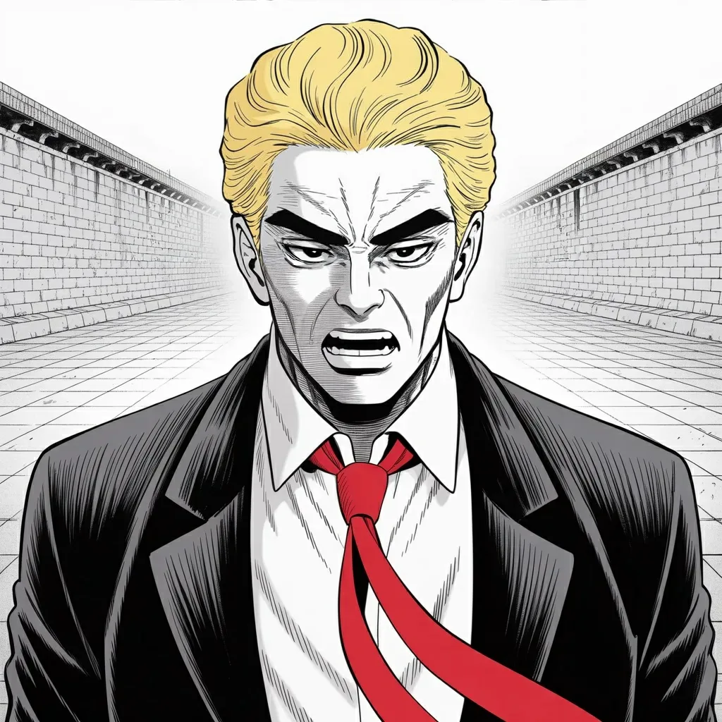 Manga panel 2 of 6, Week 574 “The Deal Is Complete”: Wednesday the enemy is described the way a man describes a bankrupt business: a complete and total mess.