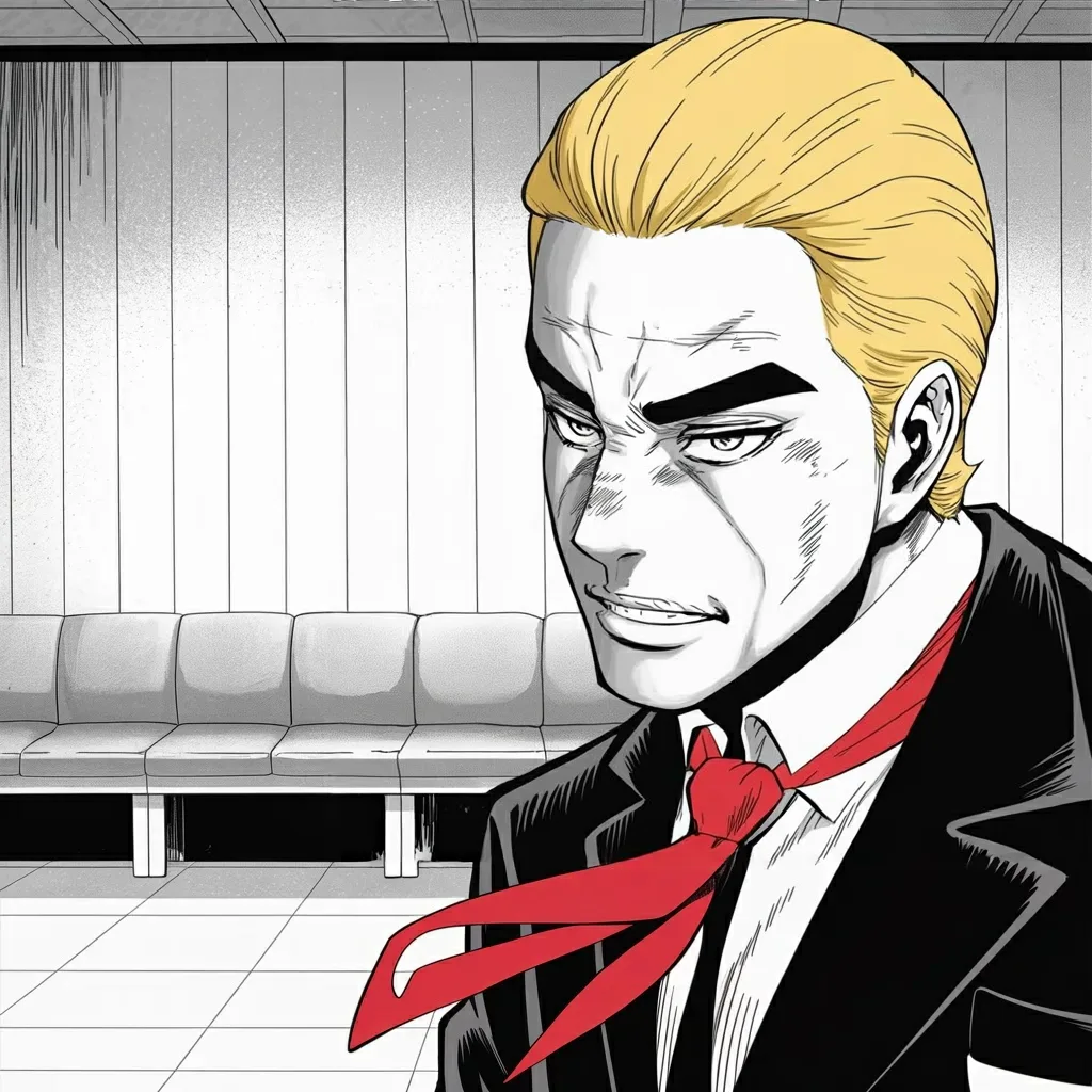 Manga panel 5 of 6, Week 574 “The Deal Is Complete”: Friday the terms the other side leaked are called a fiction, and the men who leaked them dishonorable.