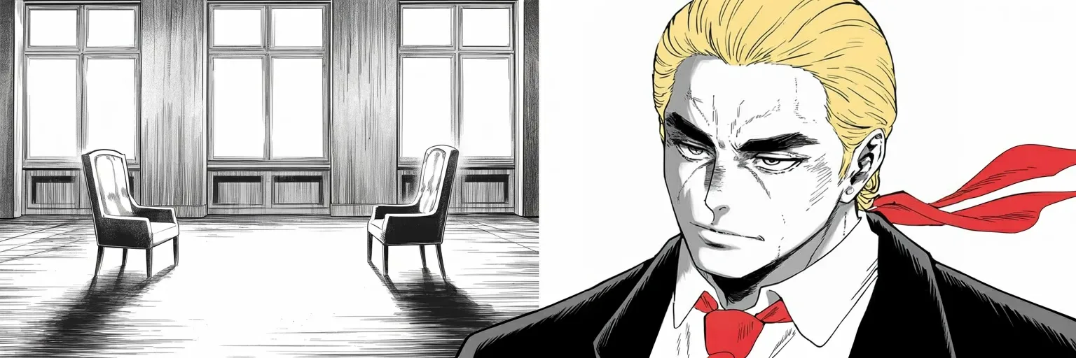 Manga panel 1 of 5, Week 581 “Trillions And Trillions”: Tuesday two foreign leaders come through the same room in one afternoon, and both meetings are reported as having gone very well.