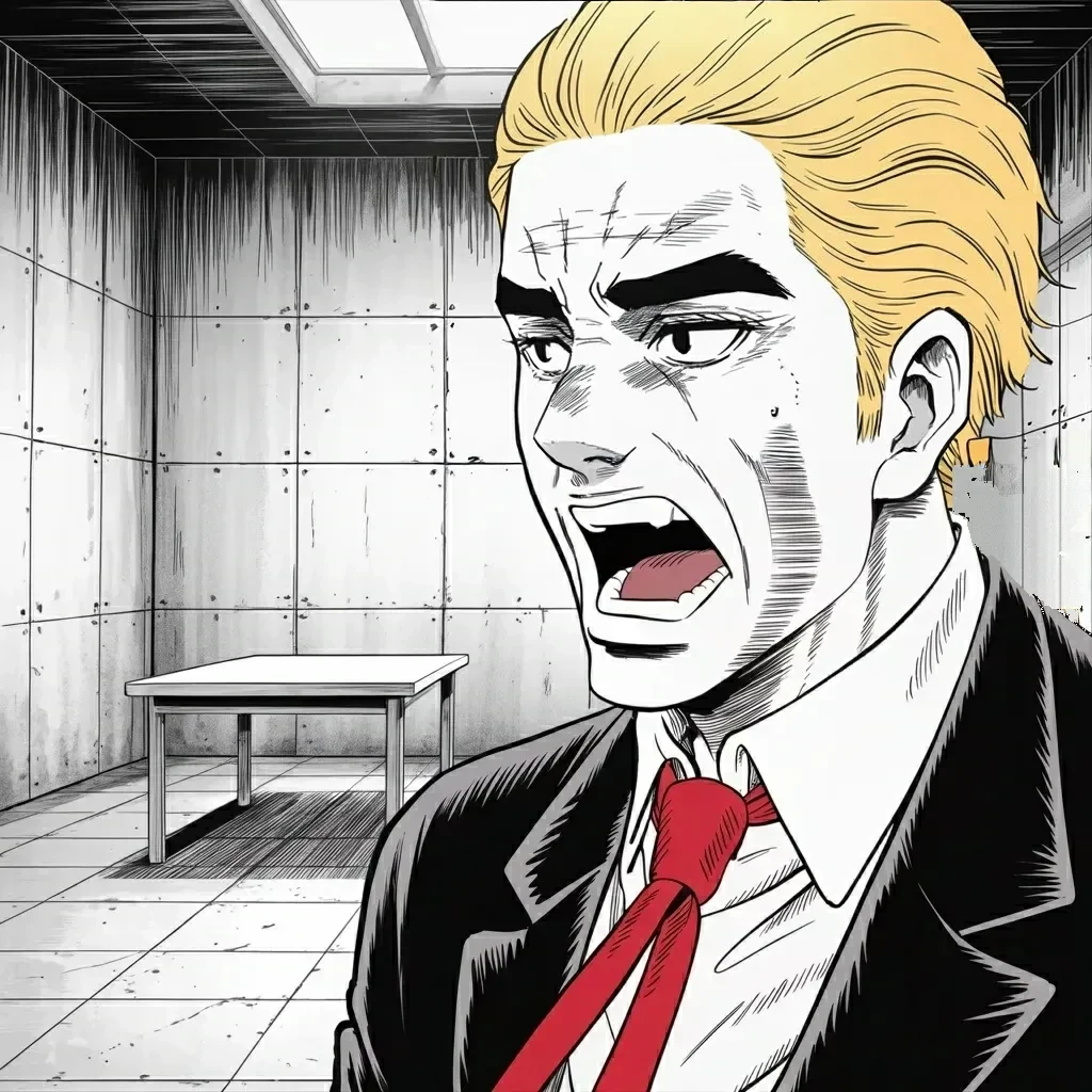 Manga panel 3 of 6, Week 584 “Awoken from the Grave”: Wednesday the beaten enemy is offered a deal one more time, and when it is not taken, the most crushing economic operation ever taken against any country is announced.