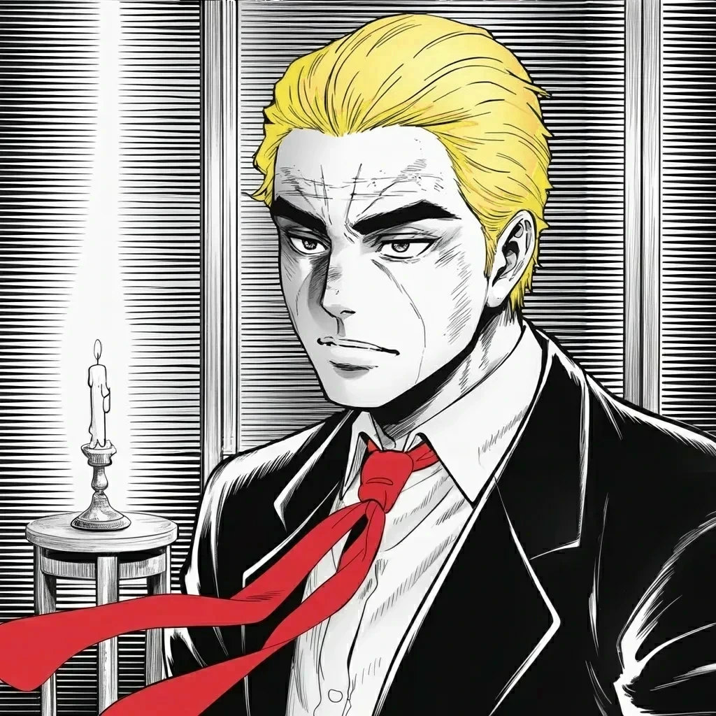 Manga panel 2 of 6, Week 585 “Blown to Smithereens”: Tuesday afternoon the flag comes down across the country for one week, for a country singer there has never been anyone like.