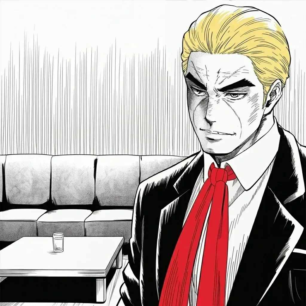 Manga panel 3 of 6, Week 585 “Blown to Smithereens”: Thursday night in Texas, the television has the war wrong: he does not want to meet, they do. In fact, they are begging to make a deal.