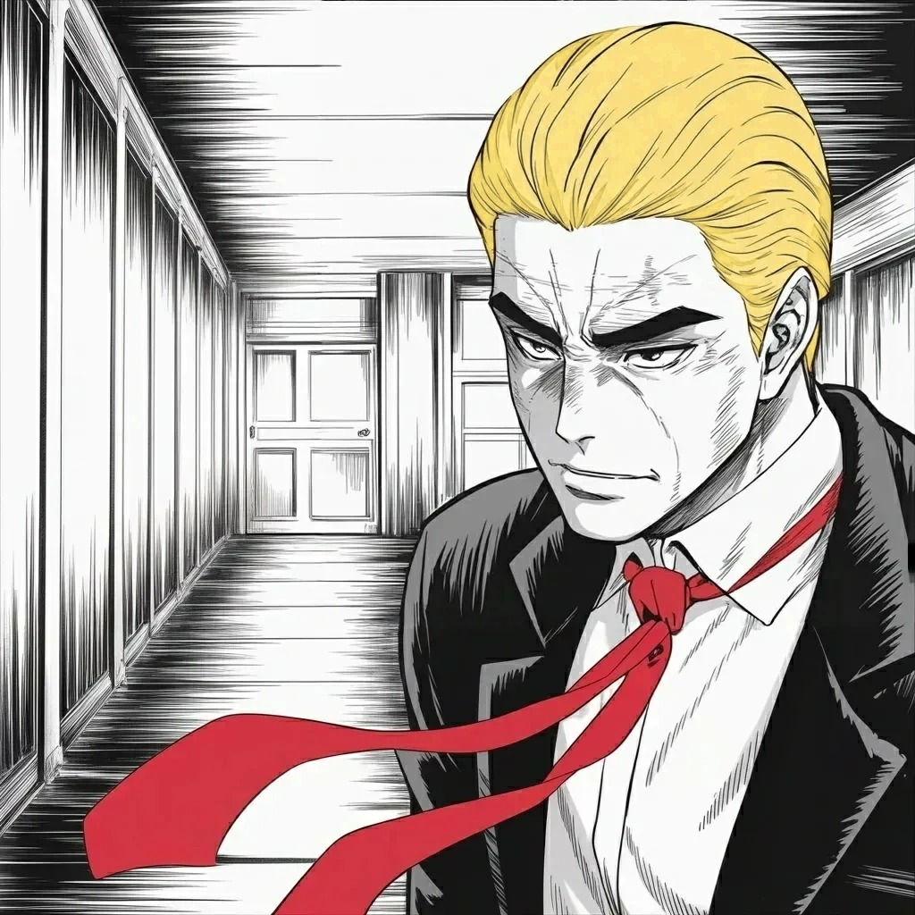 Manga panel 3 of 6, Week 588 “Time Is Our Enemy”: Friday afternoon three news outlets are banned from the White House, effective immediately, for reporting fiction and lies. Other outlets, he promises, will follow.