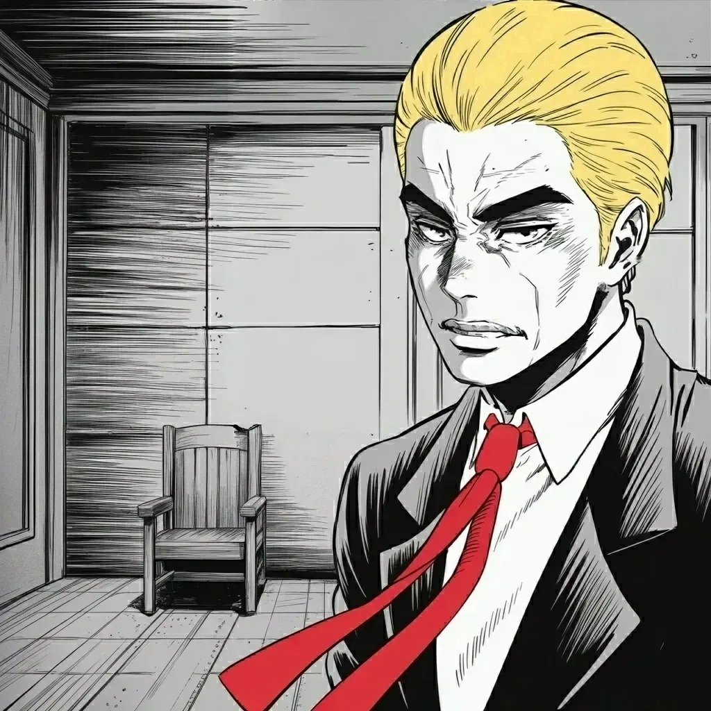 Manga panel 2 of 6, Week 589 “Strong, Vibrant, and Fit”: Wednesday night a story says he wants his name on the theatre where Lincoln was shot. A ridiculous lie, he writes: who would want a name on such a tragic place?