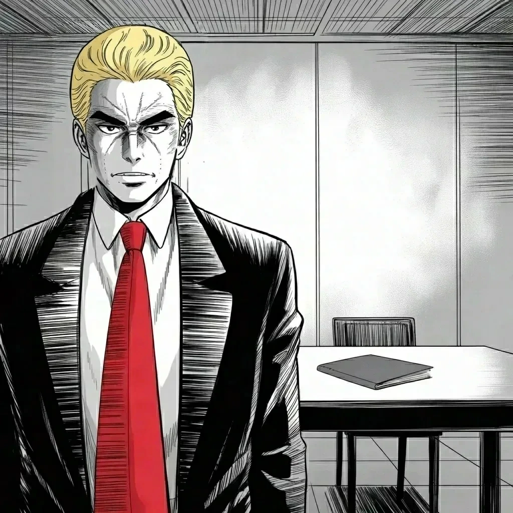 Manga panel 2 of 6, Week 590 “Stone Cold Losers”: Thursday afternoon he recalls that he said, many times, it would take four to six weeks to end the Iranian nuclear threat. He did it in one night; the rest of the time is to keep it that way.